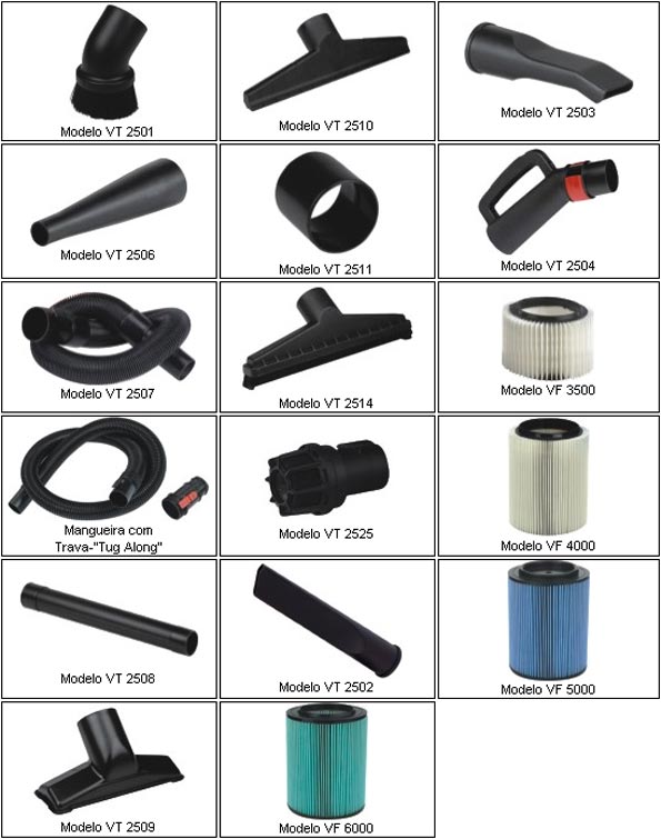 Acessórios para Aspirador profissional