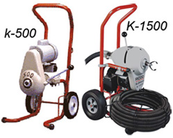 Máquina para desentupir tubulações modelo k-500 ridgid